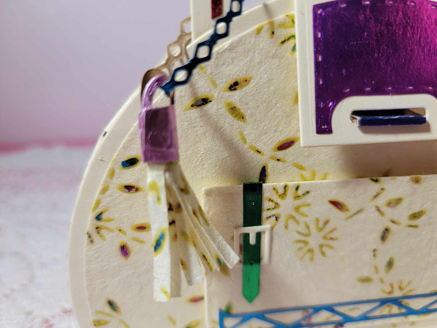 3D paper handbag Gift Box - Spring Blossoms