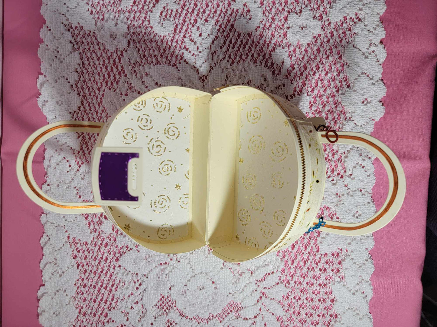 3D paper handbag Gift Box - Spring Blossoms