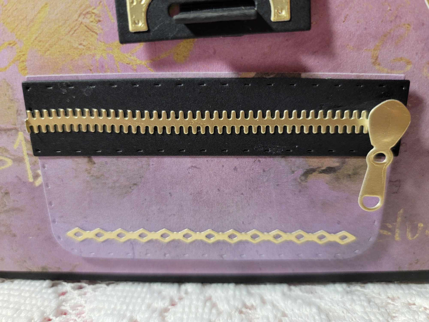 3D Paper Handbag Gift Box - Purple Dreams
