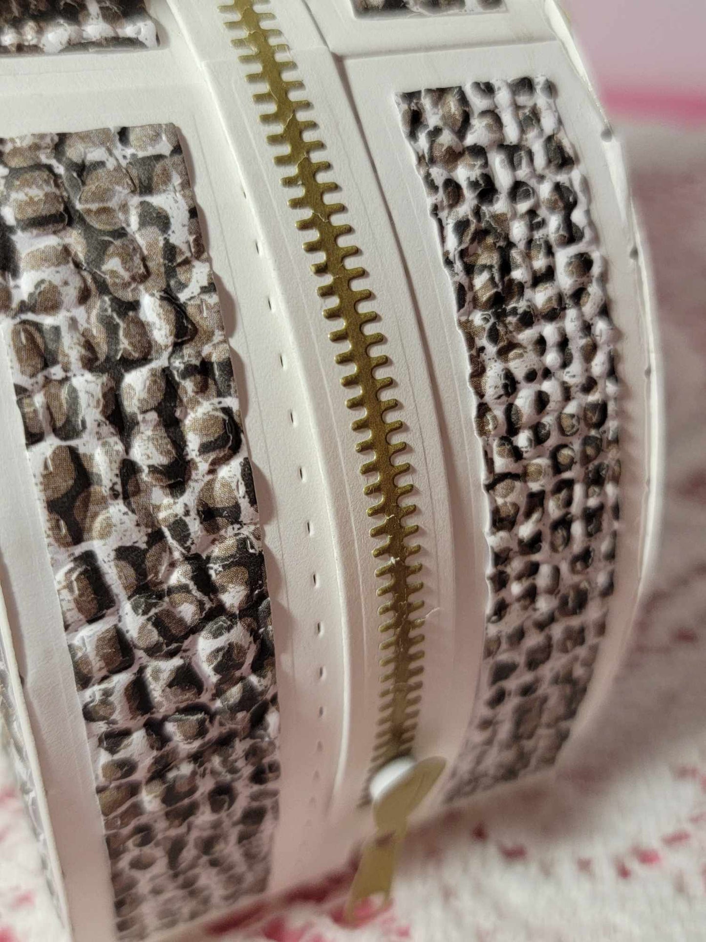 3D Textured Paper Handbag Gift Box - Exotic Snake Skin Design