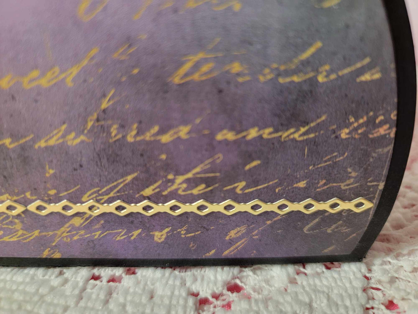 3D Paper Handbag Gift Box - Purple Dreams